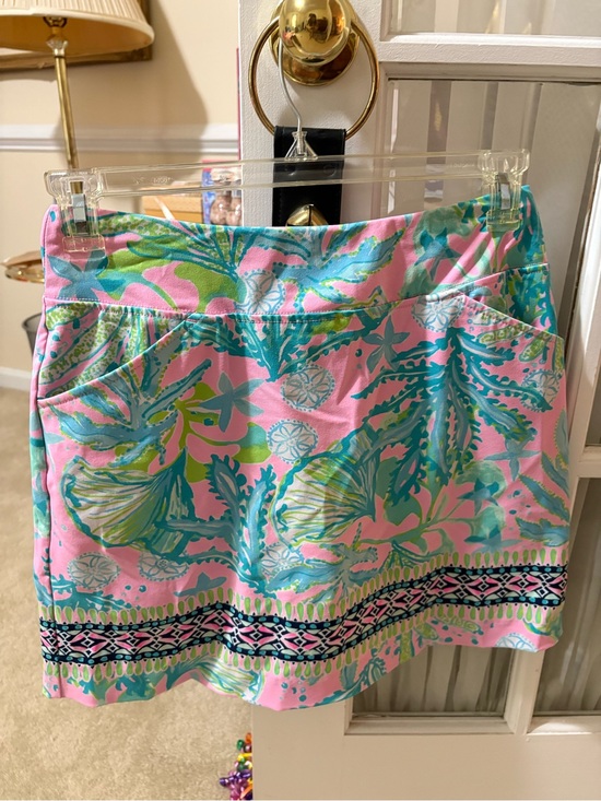 Lilly Pulitzer Pants - Lilly Pulitzer Luxletic Pink Tropical Print Mini Skort